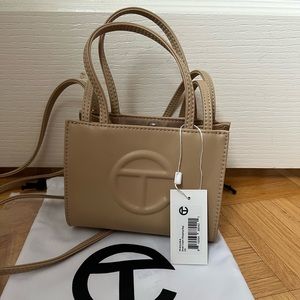 SOLD - Telfar Small Cream Shopping Bag